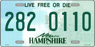 NH license plate 2820110