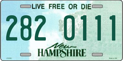 NH license plate 2820111
