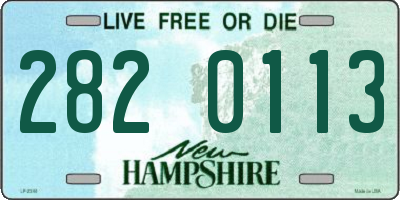NH license plate 2820113
