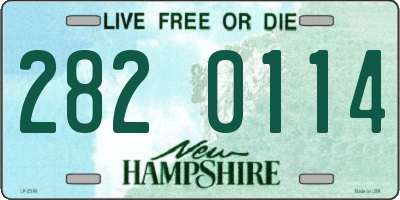 NH license plate 2820114