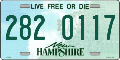 NH license plate 2820117
