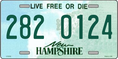 NH license plate 2820124