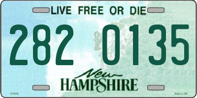 NH license plate 2820135