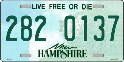NH license plate 2820137