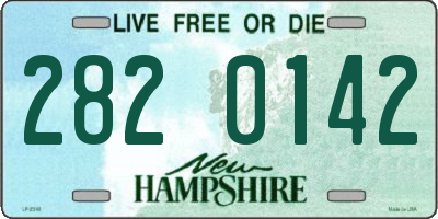 NH license plate 2820142