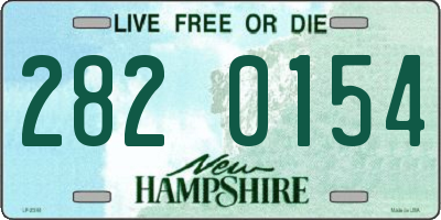 NH license plate 2820154