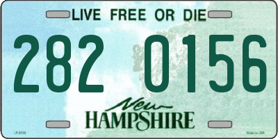 NH license plate 2820156