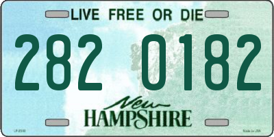 NH license plate 2820182