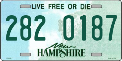 NH license plate 2820187