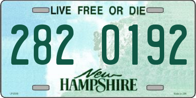 NH license plate 2820192