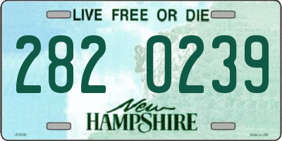 NH license plate 2820239