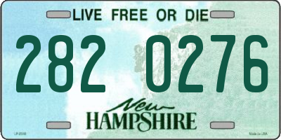 NH license plate 2820276