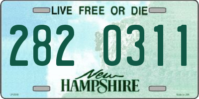NH license plate 2820311