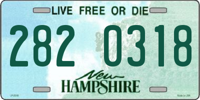 NH license plate 2820318