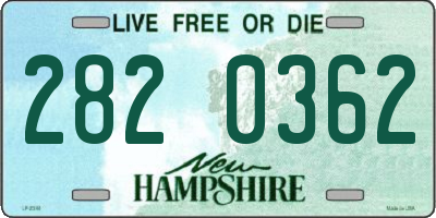 NH license plate 2820362