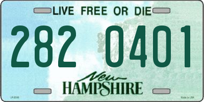 NH license plate 2820401
