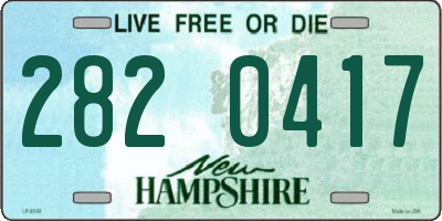 NH license plate 2820417