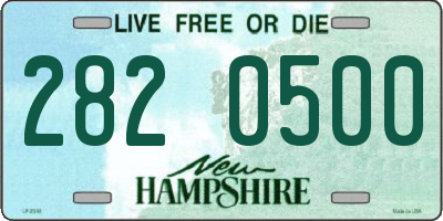 NH license plate 2820500