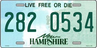 NH license plate 2820534