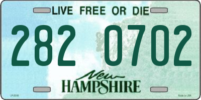 NH license plate 2820702