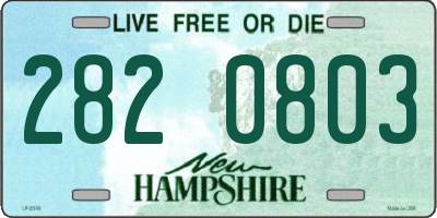NH license plate 2820803