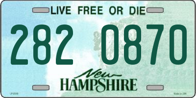 NH license plate 2820870