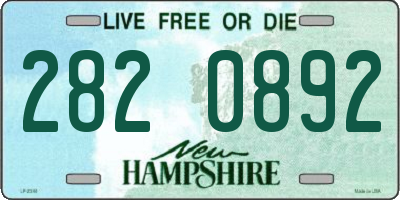 NH license plate 2820892