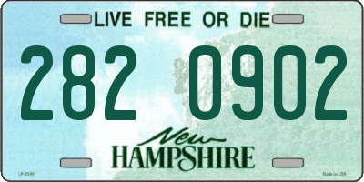 NH license plate 2820902