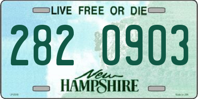 NH license plate 2820903