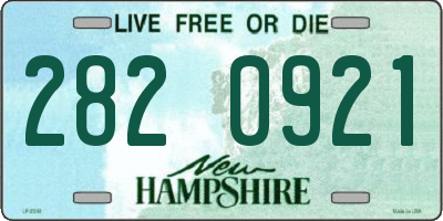 NH license plate 2820921