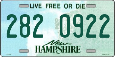 NH license plate 2820922