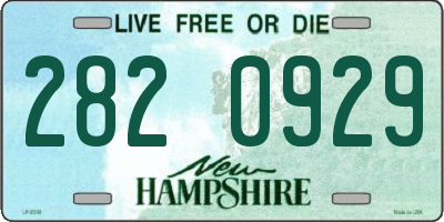NH license plate 2820929