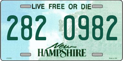 NH license plate 2820982