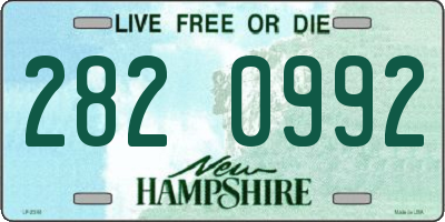 NH license plate 2820992