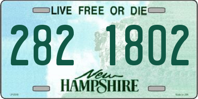 NH license plate 2821802