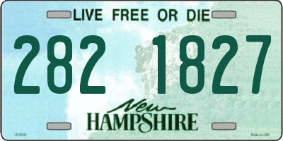 NH license plate 2821827