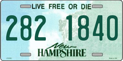 NH license plate 2821840