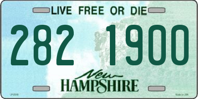 NH license plate 2821900