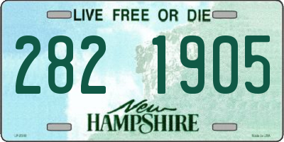 NH license plate 2821905