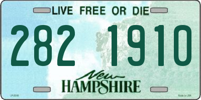 NH license plate 2821910