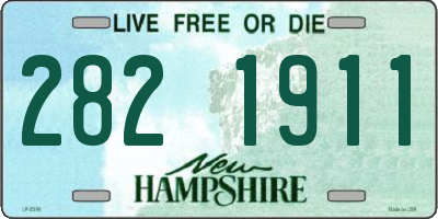 NH license plate 2821911