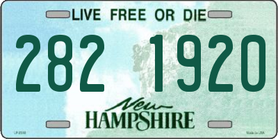 NH license plate 2821920