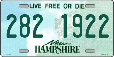 NH license plate 2821922