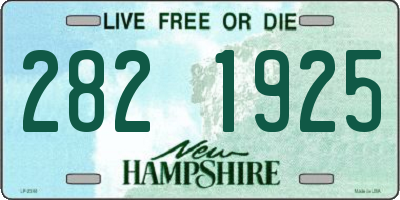 NH license plate 2821925