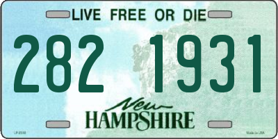 NH license plate 2821931