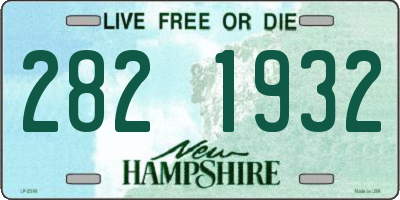 NH license plate 2821932