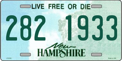 NH license plate 2821933