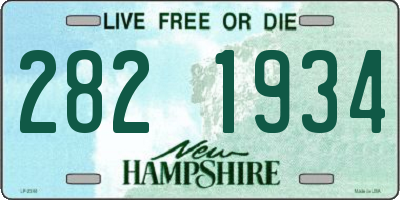 NH license plate 2821934
