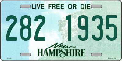 NH license plate 2821935
