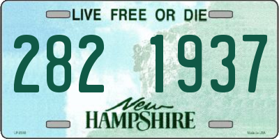 NH license plate 2821937